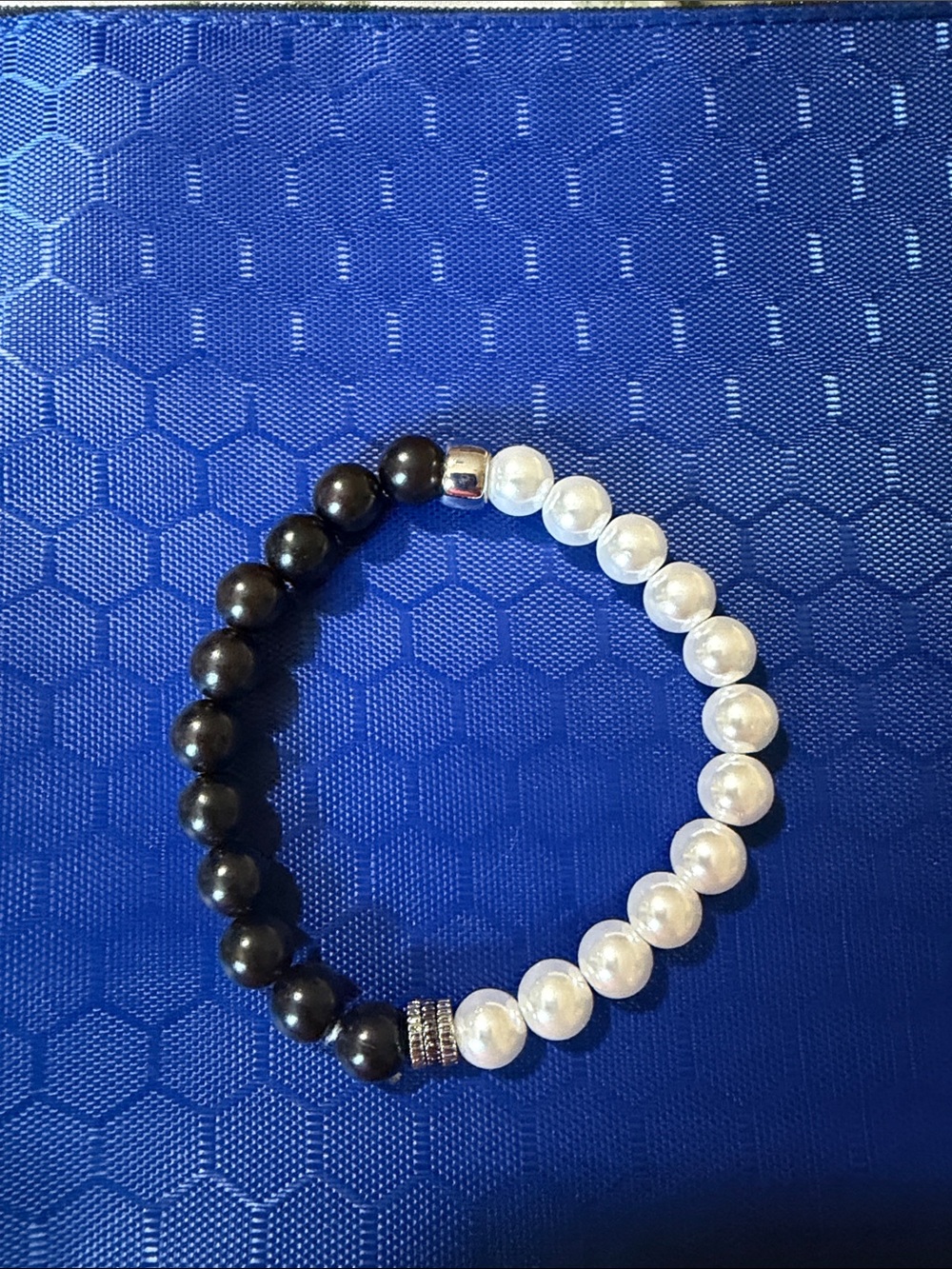 Park Lane NOIR Stretch To Fit Bracelet Pearls And Black Beads
Pave Crystal